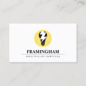 Elektrische gloeilamp Logo Visitekaartje (Voorkant)