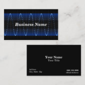 Elektrische golfachtergrond visitekaartje (Voorkant / Achterkant)