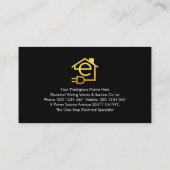 elektrische-golfbliksemlading visitekaartje (Achterkant)