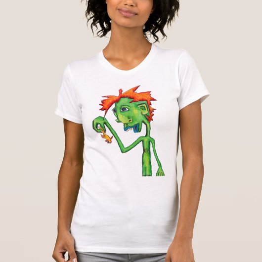 Elektrische goudvis t-shirt (Voorkant)