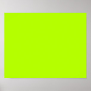 Elektrische groene Lime Color Ready om aan te pass Poster