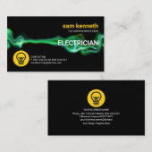 Elektrische groene stroomverlichting visitekaartje (Voorkant / Achterkant)