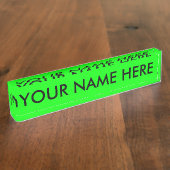 ELEKTRISCHE GROENEN (een vaste elektrificerende kl Naambordje (Zijkant)