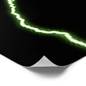 ELEKTRISCHE GUITAR-groen Poster (Hoek)