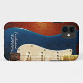 Elektrische Guitar Grunge Custom Name iPhone 4 Cas Case-Mate iPhone Case (Achterkant (horizontaal))