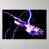 ELEKTRISCHE GUITAR PAARS POSTER (Voorkant)
