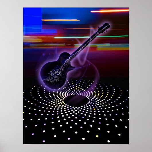 ELEKTRISCHE GUITAR POSTER (Voorkant)