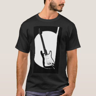 Elektrische Guitar Trendy Pop Art Moderne Sjabloon T-shirt