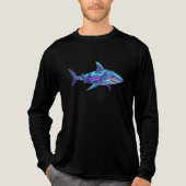 Elektrische Haai Tri-Blend Shirt (Voorkant volledig)