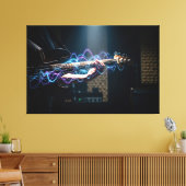Elektrische Harmonie Canvas Afdruk (Insitu (Woonkamer))
