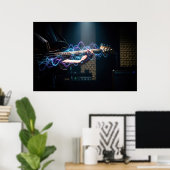 Elektrische Harmonie Poster (Thuiskantoor)