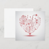 Elektrische hartnodiging kaart (Voorkant / Achterkant)