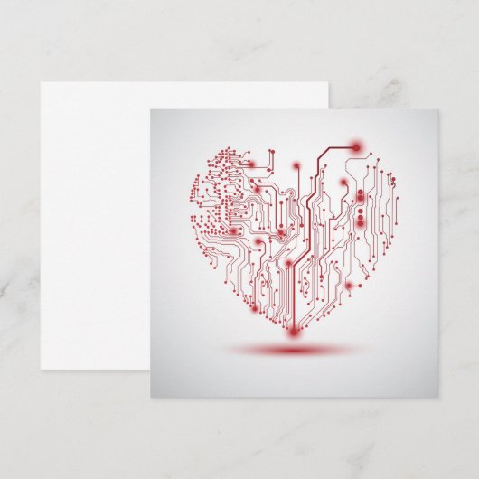 Elektrische hartnodiging kaart (Voorkant / Achterkant)