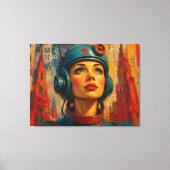 ELEKTRISCHE HARTSLAG-3 CANVAS AFDRUK (Voorkant)