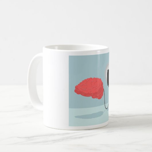 Elektrische hersenen koffiemok (Voorkant links)