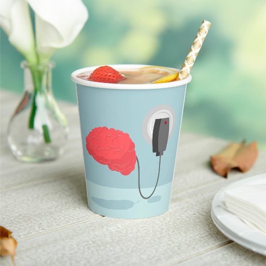 Elektrische hersenen papieren bekers