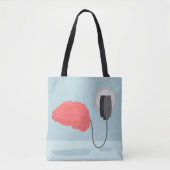 Elektrische hersenen tote bag (Voorkant)