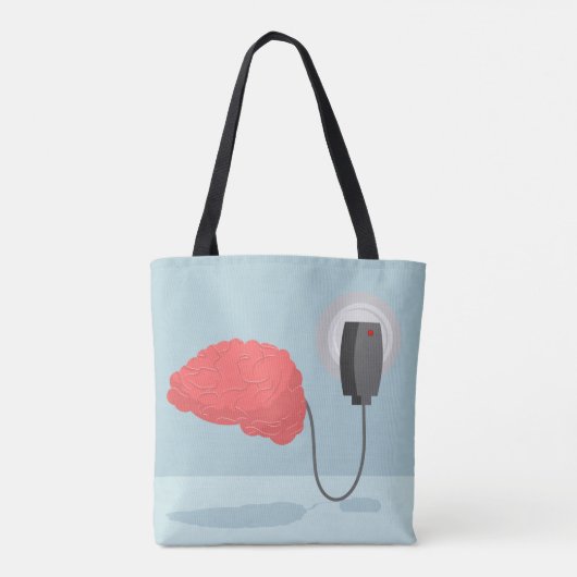 Elektrische hersenen tote bag (Achterkant)