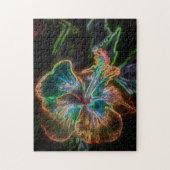 Elektrische Hibiscus Flower Art #2  Legpuzzel (Verticaal)