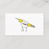 Elektrische hoofdelektricien visitekaartje (Achterkant)