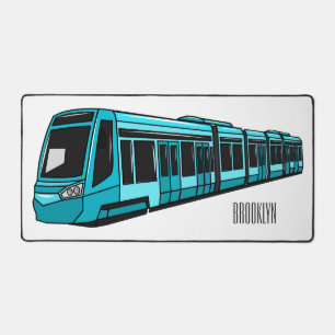 Elektrische illustratie van cartoon voor locomotie bureaumat
