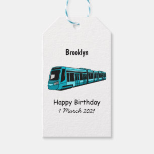 Elektrische illustratie van cartoon voor locomotie cadeaulabel