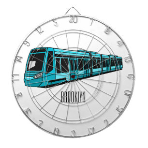 Elektrische illustratie van cartoon voor locomotie dartbord