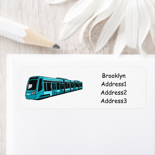 Elektrische illustratie van cartoon voor locomotie etiket (Insitu)