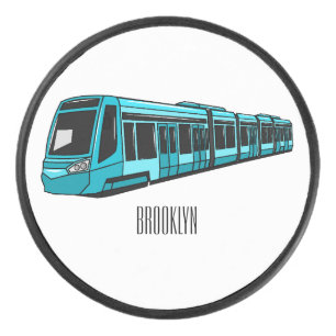 Elektrische illustratie van cartoon voor locomotie hockey puck