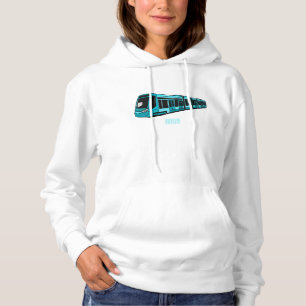 Elektrische illustratie van cartoon voor locomotie hoodie
