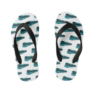 Elektrische illustratie van cartoon voor locomotie kinder teenslippers