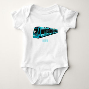 Elektrische illustratie van cartoon voor locomotie romper