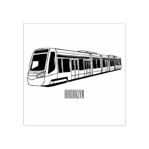 Elektrische illustratie van cartoon voor locomotie rubberstempel