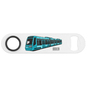 Elektrische illustratie van cartoon voor locomotie speed flessenopener