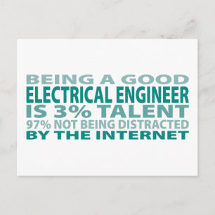 Elektrische ingenieur 3% Talent Briefkaart