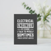 Elektrische ingenieur briefkaart (Staand voorkant)
