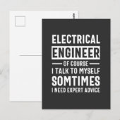 Elektrische ingenieur briefkaart (Voorkant / Achterkant)