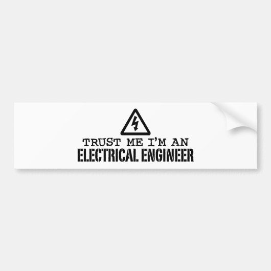 Elektrische ingenieur bumpersticker (Voorkant)