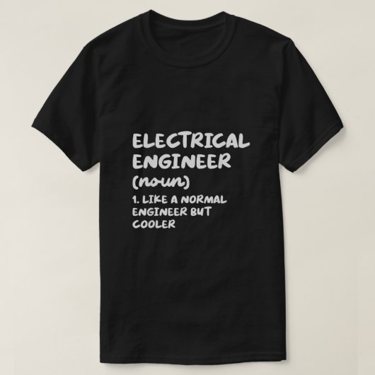 Elektrische ingenieur Definitie Funny Engineering T-shirt (Design voorkant)