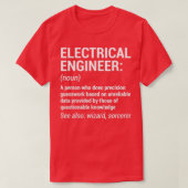 Elektrische ingenieur Definitie Funny Engineering T-shirt (Design voorkant)