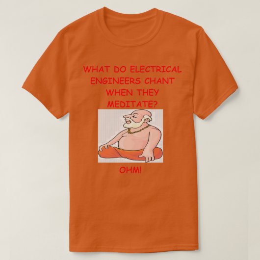 Elektrische ingenieur grap 1 t-shirt (Design voorkant)