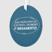 Elektrische ingenieur Megahertz Oval Ornament (voorkant)