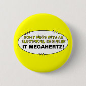 Elektrische ingenieur Megahertz Oval Ronde Button 5,7 Cm (Voorkant)