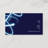 Elektrische ingenieur | Navy Blue Visitekaartje (Achterkant)