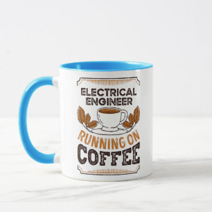 Elektrische ingenieur op de Coffee Caffeine Gif Mok