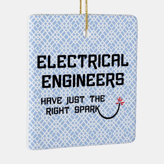 Elektrische ingenieur Recht Vonk Keramisch Ornament (Rechts)