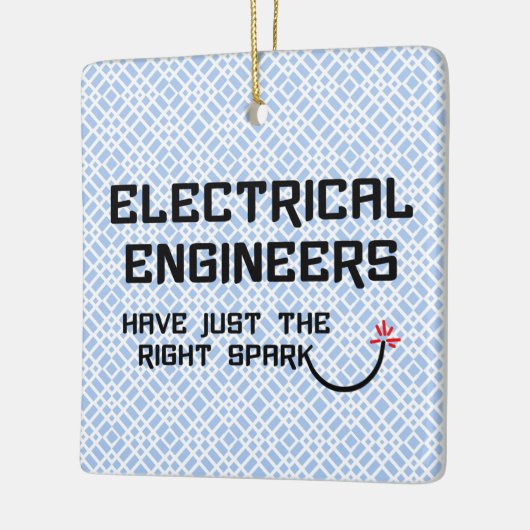 Elektrische ingenieur Recht Vonk Keramisch Ornament (Links)