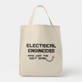 Elektrische ingenieur Recht Vonk Tote Bag (Achterkant)