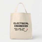 Elektrische ingenieur Recht Vonk Tote Bag (Voorkant)