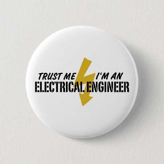Elektrische ingenieur ronde button 5,7 cm (Voorkant)
